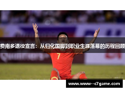 费南多退役宣言：从归化国脚到职业生涯落幕的历程回顾